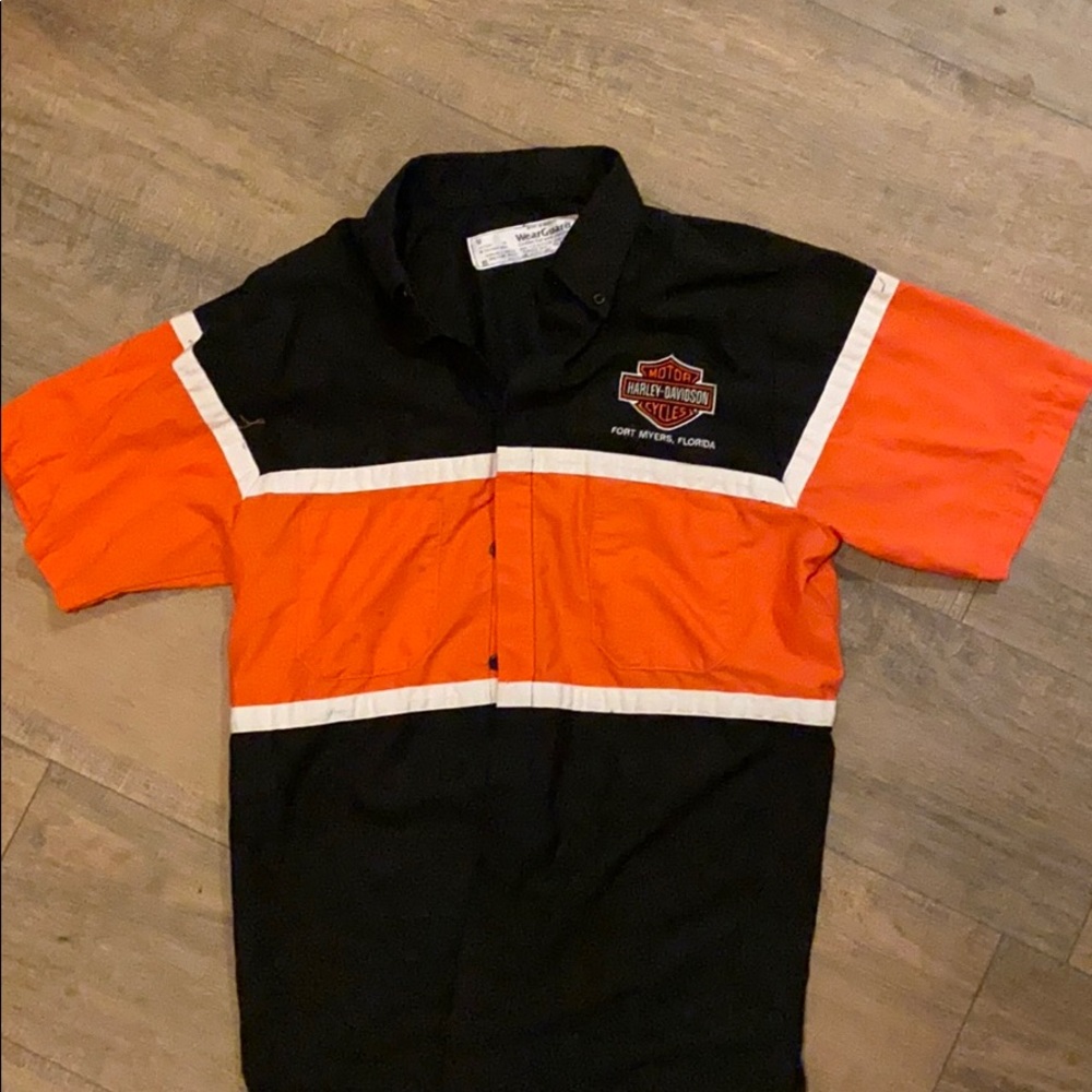90s Harley Davidson Mechanic shirt